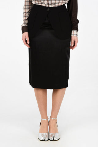 MM1 Split Back Longuette Skirt