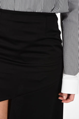 MM1 Zip Back Closure Asymmetric Skirt