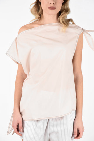MM6 One Shoulder Top with Bow