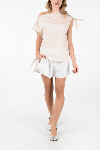 MM6 One Shoulder Top with Bow