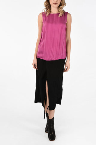 MM6 Split-Front Hem Maxi Dress