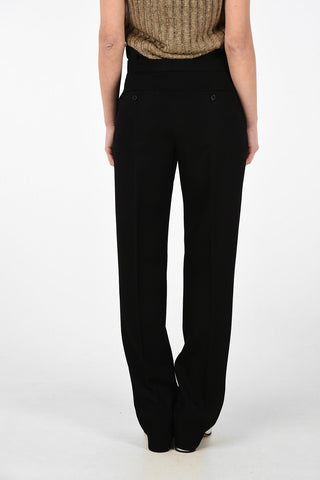 MM4 Single Pleat Palazzo Pants with Cut Out detail