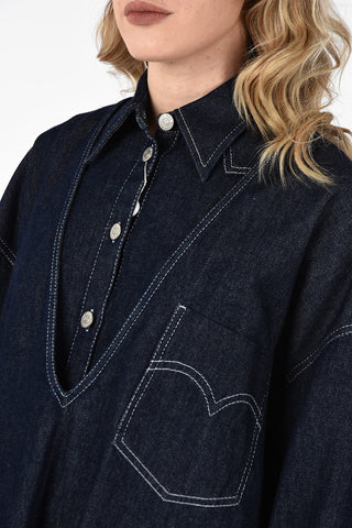 MM6 Denim Tunic With Inner Top Removable