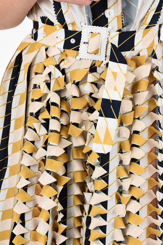 MM0 Cut Out Details Dress With Belt