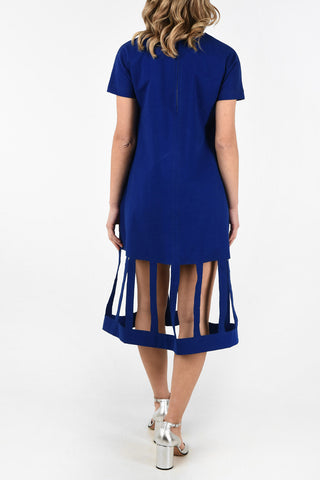MM1 Cut Out Details Dress with Zip Back Closure