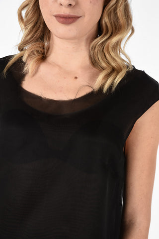 MM1 Vestito Sottoveste Sheer in Seta