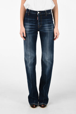 High Waist Stonewashed Palazzo DALMA ANGEL Jeans