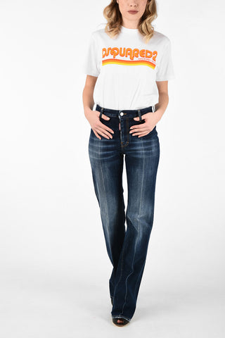 High Waist Stonewashed Palazzo DALMA ANGEL Jeans
