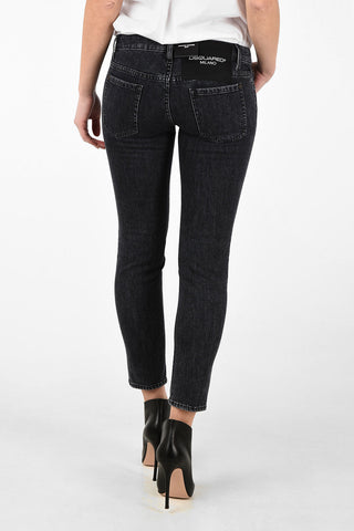 Jeans Slim Fit JENNIFER Cropped Vita Bassa