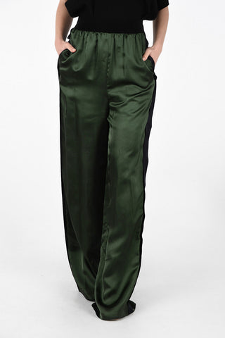 MM4 Drawstring Palazzo Pants With Side Band