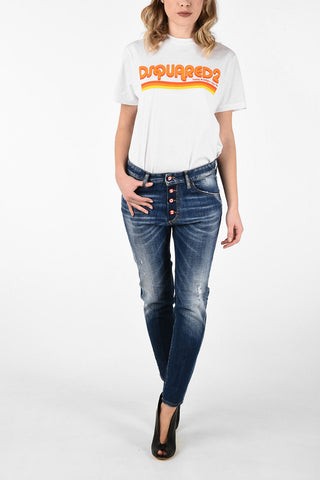 Low Waist Stonewashed SKINNY DAN Jeans