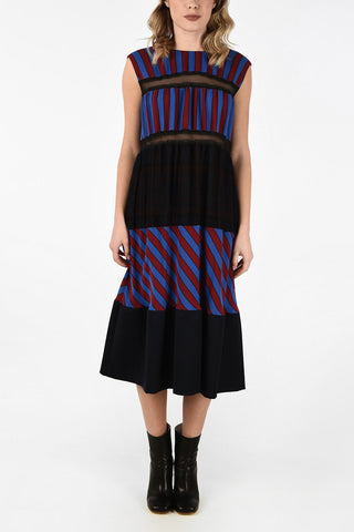 MM1 Striped Details Maxi Dress