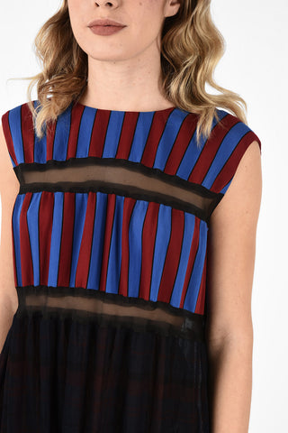 MM1 Striped Details Maxi Dress