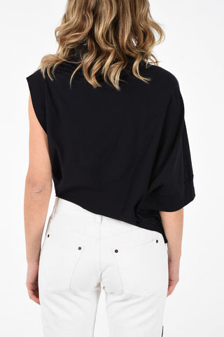 MM1 Turtleneck Asymmetrical T-shirt