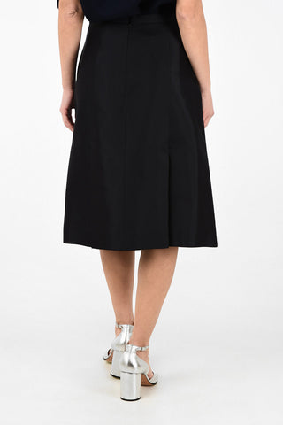 MM0 Silk A-Line Skirt with Side Pockets