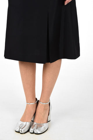 MM0 Silk A-Line Skirt with Side Pockets