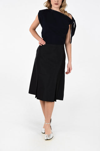 MM0 Silk A-Line Skirt with Side Pockets