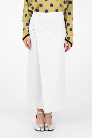 MM6 Striped Maxi Wrap Skirt