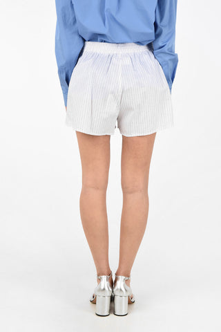MM6 Drawstring Striped Shorts
