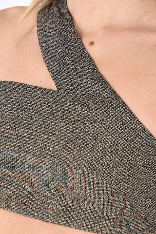 MM1 One Shoulder Crop Top