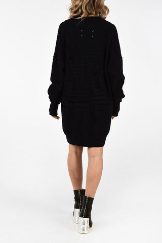 MM4 V-Neck Knit Oversize Dress