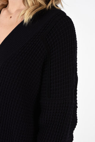 MM4 V-Neck Knit Oversize Dress