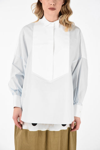 MM6 Camicia Pin Tuck con Colletto Wing Tip