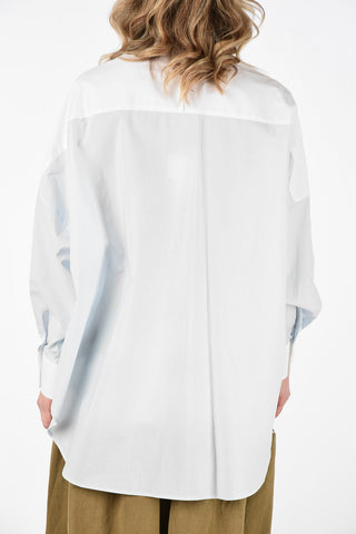 MM6 Camicia Pin Tuck con Colletto Wing Tip