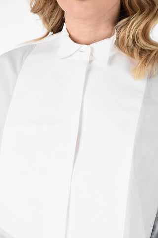 MM6 Camicia Pin Tuck con Colletto Wing Tip