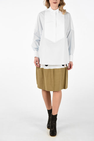 MM6 Camicia Pin Tuck con Colletto Wing Tip