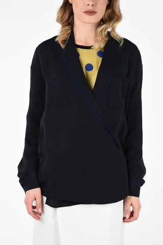 MM4 Silk Wrap Blouse