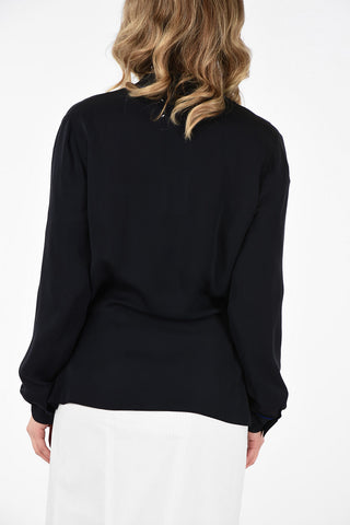 MM4 Silk Wrap Blouse