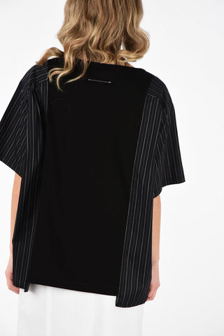 MM6 T-shirt Oversize a Righe