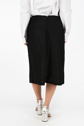 MM0 Longuette Accordion Skirt with Bow