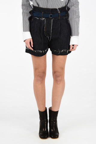 MM1 High Waist Shorts With Belt