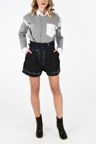 MM1 High Waist Shorts With Belt