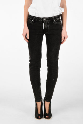 Mid-rise waist skinny fit jeans