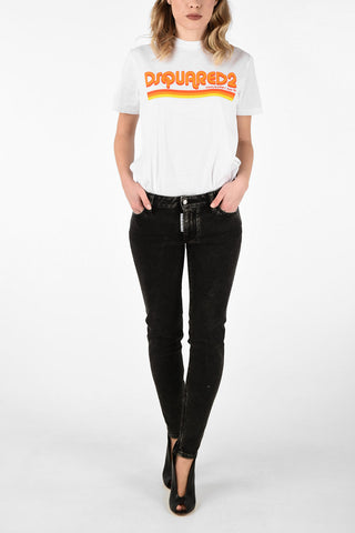 Mid-rise waist skinny fit jeans