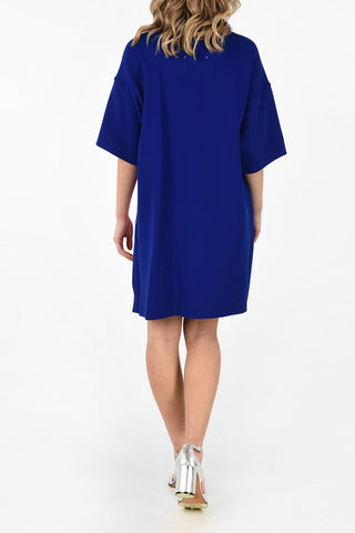 MM1 Flared Knit Tunic Dress with Cut Out Details