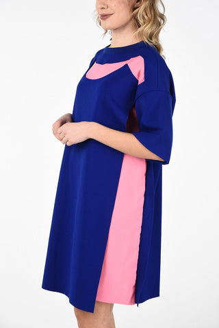MM1 Flared Knit Tunic Dress with Cut Out Details