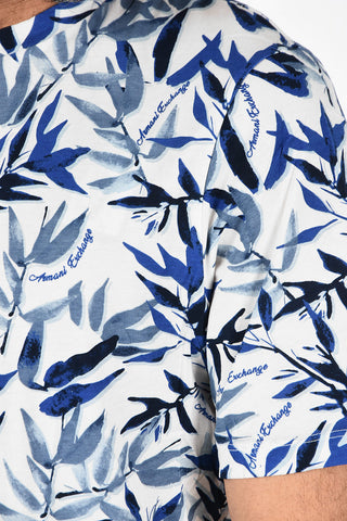 ARMANI EXCHANGE Leaf-Print T-shirt