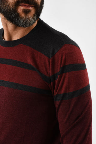 ARMANI JEANS Wool and Silk Crew-Neck Sweater