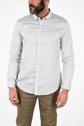 ARMANI EXCHANGE Classic Collar Regular Fit Polka Dots Shirt