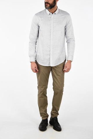 ARMANI EXCHANGE Classic Collar Regular Fit Polka Dots Shirt