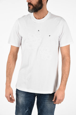 ARMANI EXCHANGE Dragon- Embroidery Jersey T-shirt