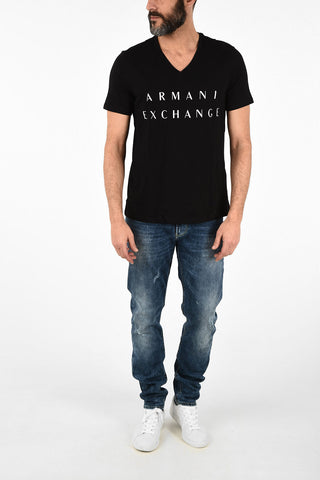ARMANI EXCHANGE Logo-Print Jersey T-shirt