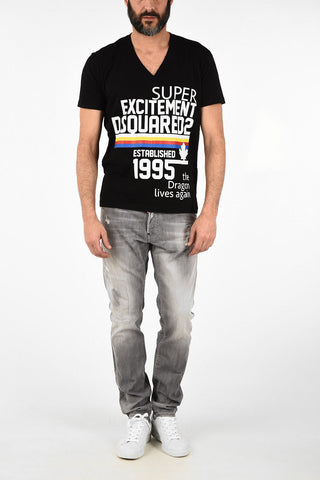 V-Neck Print COOL FIT T-shirt