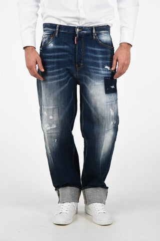 22cm Vintage Effect BIG BRAD Baggy Jeans