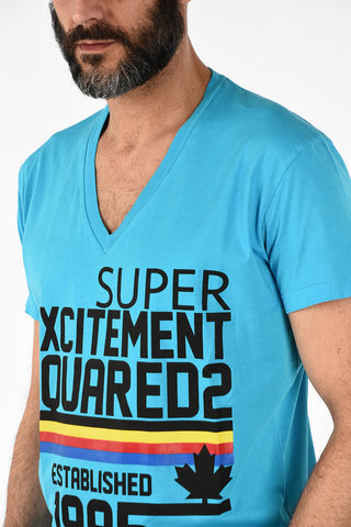 V-Neck Print COOL FIT T-shirt