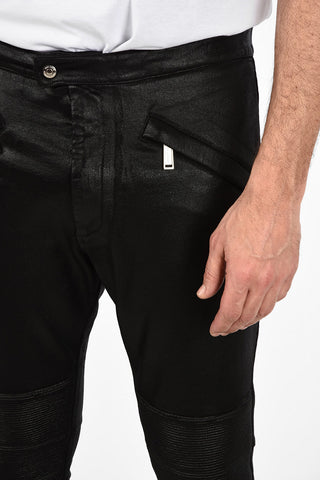Pantalone Biker Slim Fit in Ecopelle
